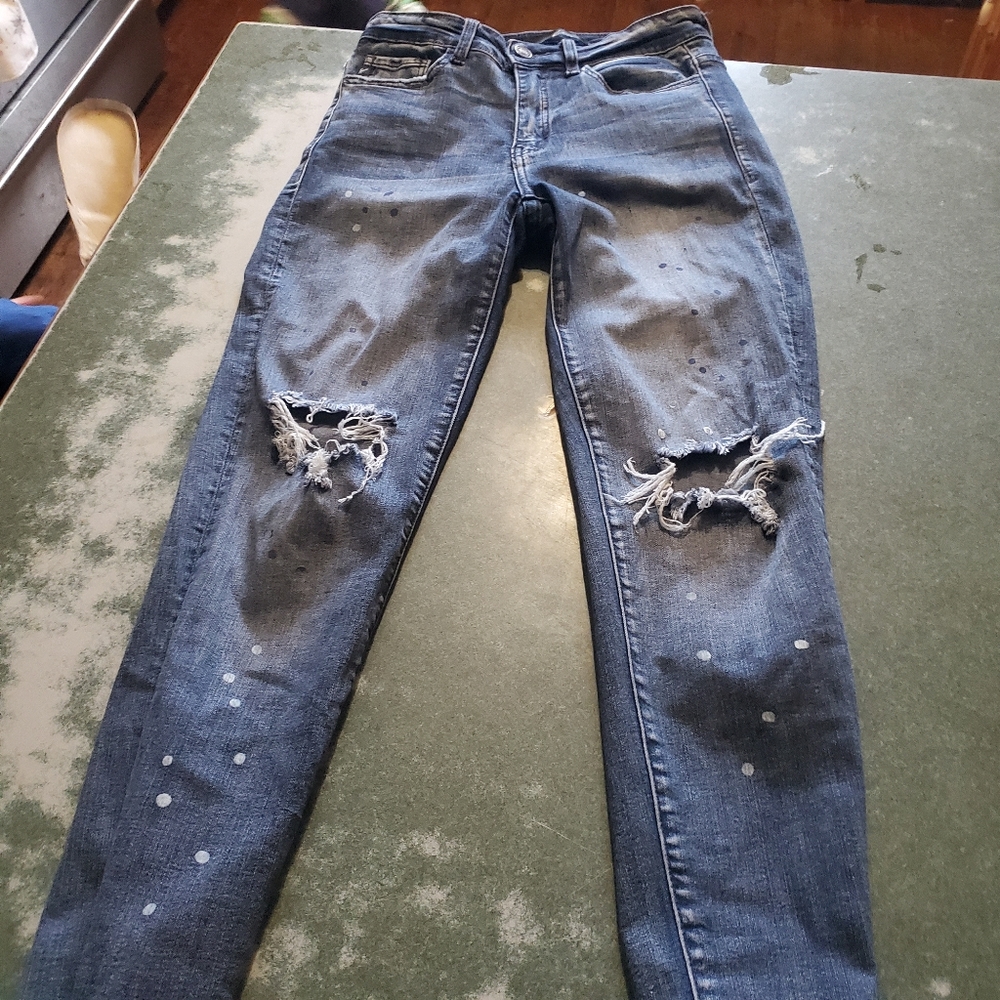 Kancan distressed high waisted paint splatter jeans sz 5/26 - Picture 4 of 4